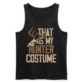 Chasseur de cerfs Buck Halloween - Débardeur bio Premium Homme - noir - Devant - Michal (187cm)