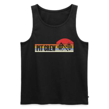 Racing Motorsport Saying - Men's Premium Organic Tank Top - black - Front - Michal (187cm)