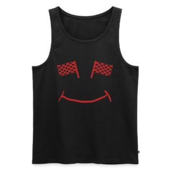 Racing Motorsport Saying - Men's Premium Organic Tank Top - black - Front - Michal (187cm)