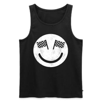 Racing Motorsport Saying - Men's Premium Organic Tank Top - black - Front - Michal (187cm)