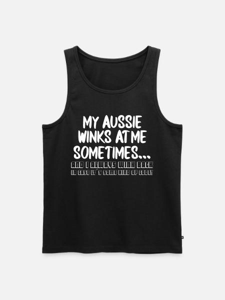 Australischer Schäferhund Hundebesitzer Geschenk - Männer Premium Bio Tank Top - Schwarz