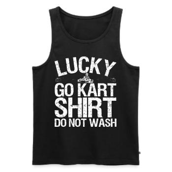 Kartsport Kart Driver Go Kart Gift Idea - Men's Premium Organic Tank Top - black - Front - Michal (187cm)