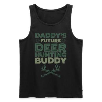 Buck Deer Hunting Hunter Kid - Men's Premium Organic Tank Top - black - Front - AI Model Male 178 light (178cm)