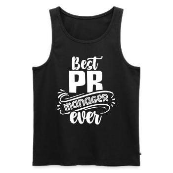 Bester Pr Manager Überhaupt Beruf Public Relations - Männer Premium Bio Tank Top - Schwarz - Vorne - AI Model Male 178 light (178cm)