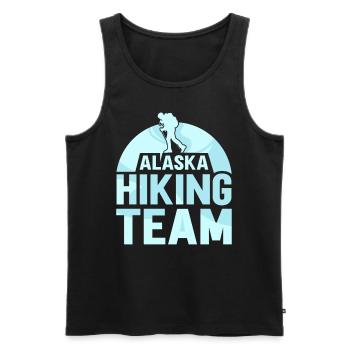 Alaska Hiking Team Hikers Hiking Hike - Men's Premium Organic Tank Top - black - Front - Michal (187cm)