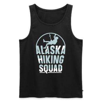 Alaska Hiking Team Nature Hike Hikers - Men's Premium Organic Tank Top - black - Front - Michal (187cm)