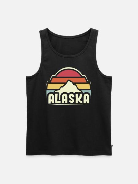 Alaska Nature Hike Hiking Hikers - Men's Premium Organic Tank Top - black