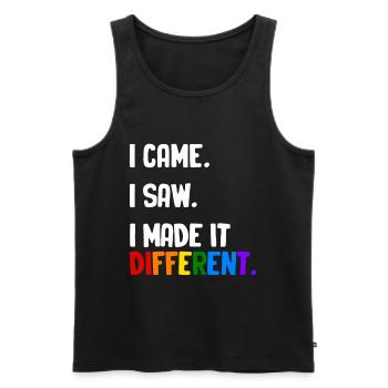 Autistic Autism Autism Awareness Day Asperger's Child - Men's Premium Organic Tank Top - black - Front - AI Model Male 178 light (178cm)