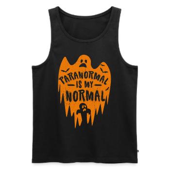 Halloween Costume Ghost Monster Spooky Skull Zombie - Men's Premium Organic Tank Top - black - Front - Michal (187cm)