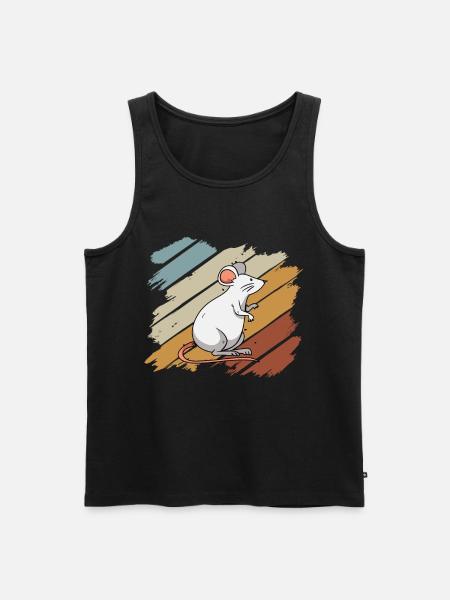 Mouse - Men's Premium Organic Tank Top - black