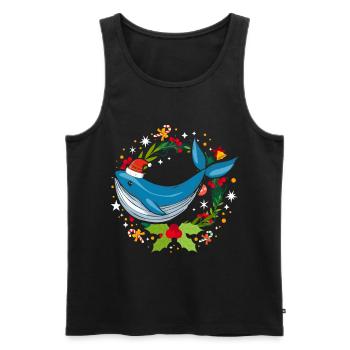 Alaska Gift Kids Men Women USA Nature Ice Cream - Men's Premium Organic Tank Top - black - Front - Michal (187cm)