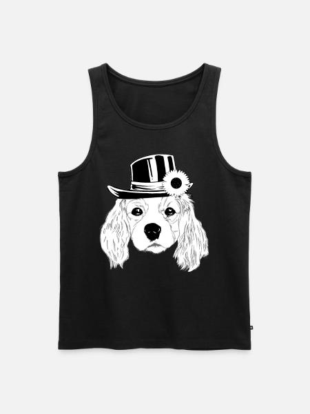 FANTASY DOG DOGS KIDS PETEr - Men's Premium Organic Tank Top - black