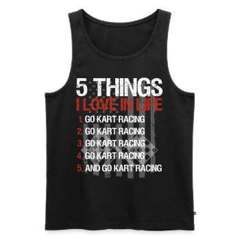 Kartsport Kart Driver Go Kart Gift Idea - Men's Premium Organic Tank Top - black - Front - Michal (187cm)