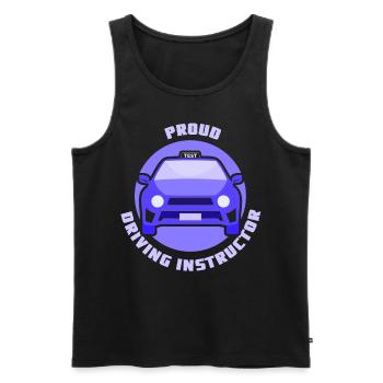 Stolzer Fahrlehrer Beruf Fahrschule Fahrstunde - Männer Premium Bio Tank Top - Schwarz - Vorne - AI Model Male 178 light (178cm)
