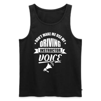 My Driving Instructor Voice Driving Instructor Voice Profession - Men's Premium Organic Tank Top - black - Front - Michal (187cm)