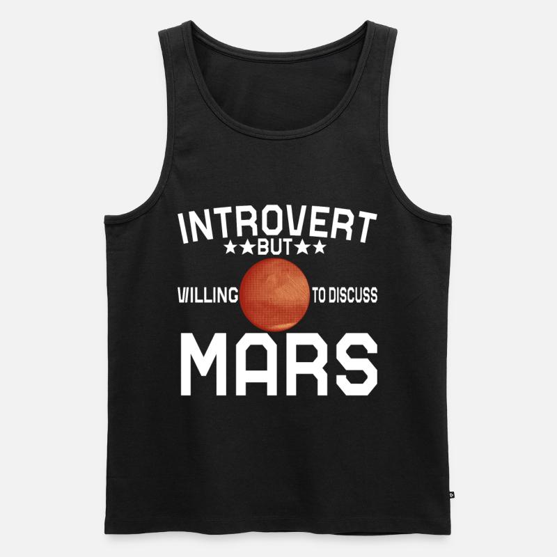 Mars Planet - Männer Premium Bio Tank Top - Schwarz