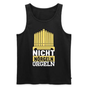 Orgel Organist - Männer Premium Bio Tank Top - Schwarz - Vorne - Michal (187cm)