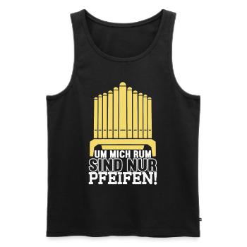 Orgel Organist - Männer Premium Bio Tank Top - Schwarz - Vorne - Michal (187cm)