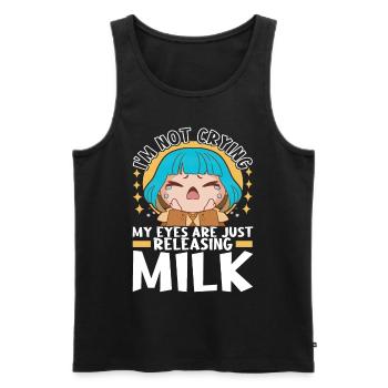 Anime Chibi Girl - Men's Premium Organic Tank Top - black - Front - AI Model Male 178 light (178cm)