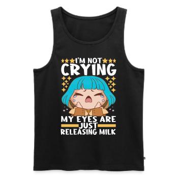 Anime Chibi Girl - Men's Premium Organic Tank Top - black - Front - AI Model Male 178 light (178cm)