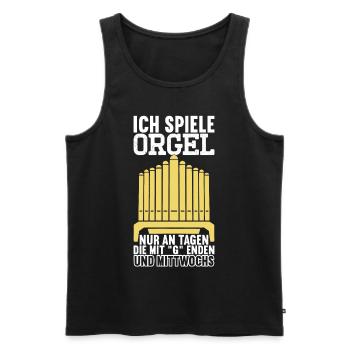 Orgel Organist - Männer Premium Bio Tank Top - Schwarz - Vorne - Michal (187cm)