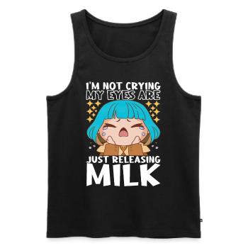 Anime Chibi Girl - Men's Premium Organic Tank Top - black - Front - AI Model Male 178 light (178cm)