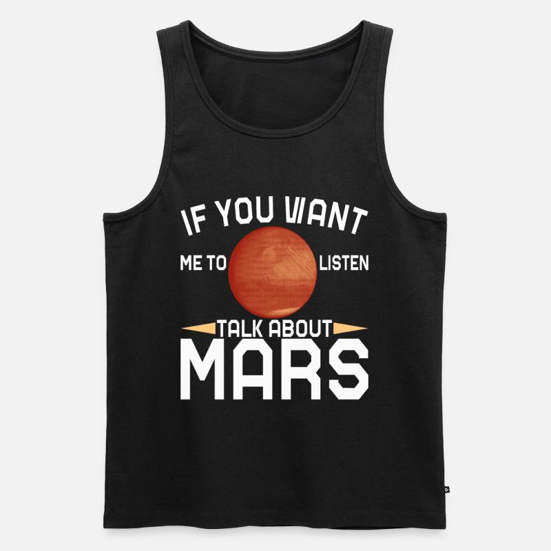 Mars Planet - Männer Premium Bio Tank Top - Schwarz