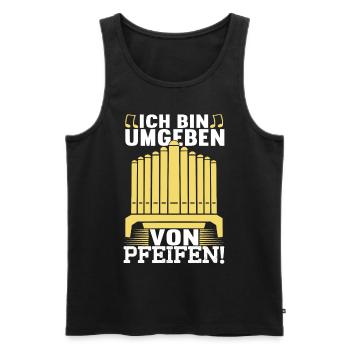 Orgel Organist - Männer Premium Bio Tank Top - Schwarz - Vorne - Michal (187cm)