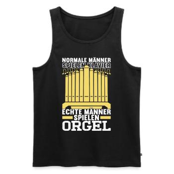 Orgel Organist - Männer Premium Bio Tank Top - Schwarz - Vorne - Michal (187cm)