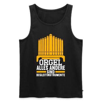 Orgel Organist - Männer Premium Bio Tank Top - Schwarz - Vorne - Michal (187cm)