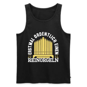 Orgel Organist - Männer Premium Bio Tank Top - Schwarz - Vorne - Michal (187cm)
