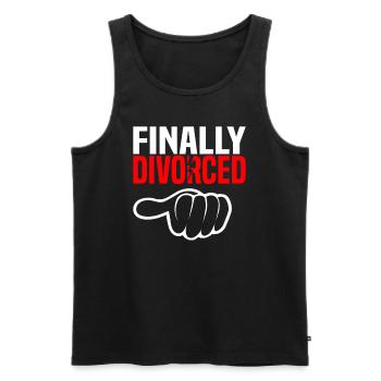 Scheidung Trennung Ehe Ex Scheidungsparty - Männer Premium Bio Tank Top - Schwarz - Vorne - Michal (187cm)