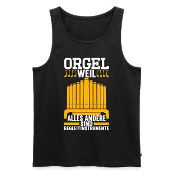 Orgel Organist - Männer Premium Bio Tank Top - Schwarz - Vorne - Michal (187cm)