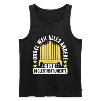 Orgel Organist - Männer Premium Bio Tank Top - Schwarz - Vorne - Michal (187cm)