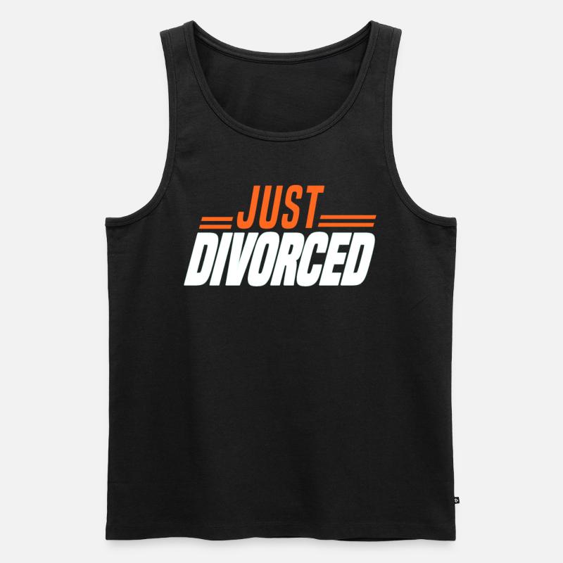 Scheidung Trennung Ehe Ex Scheidungsparty - Männer Premium Bio Tank Top - Schwarz