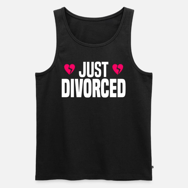Scheidung Trennung Ehe Ex Scheidungsparty - Männer Premium Bio Tank Top - Schwarz