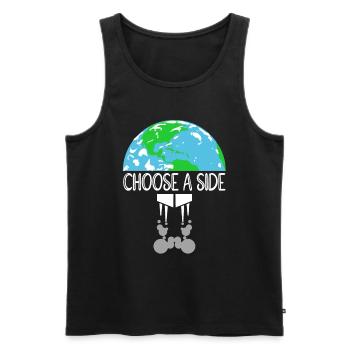 Nature Conservation Climate Conservationists Sea - Men's Premium Organic Tank Top - black - Front - Michal (187cm)