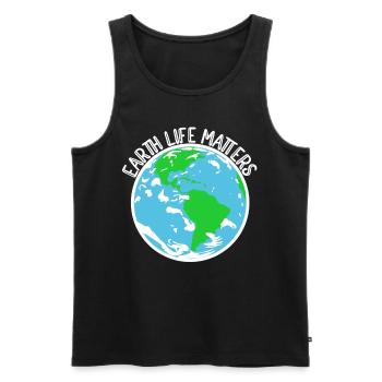 Nature Conservation Climate Conservationists Sea - Men's Premium Organic Tank Top - black - Front - Michal (187cm)