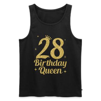 Birthday Queen 30 - Männer Premium Bio Tank Top - Schwarz - Vorne - Michal (187cm)