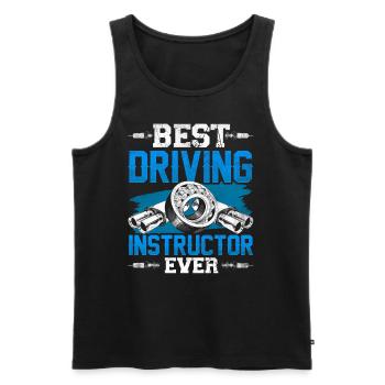 Bester Fahrlehrer Aller Zeiten Beruf Fahrschule - Männer Premium Bio Tank Top - Schwarz - Vorne - AI Model Male 178 light (178cm)
