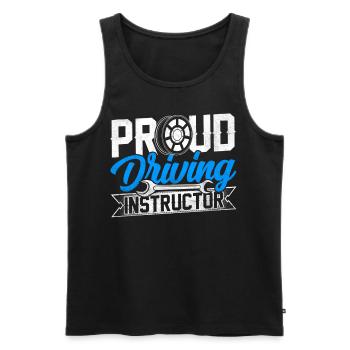 Stolzer Fahrlehrer Fahrschule Fahrstunde Beruf - Männer Premium Bio Tank Top - Schwarz - Vorne - AI Model Male 178 light (178cm)