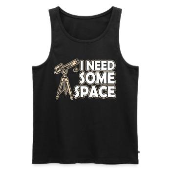 J’ai besoin d’un univers de télescope spatial - Débardeur bio Premium Homme - noir - Devant - Michal (187cm)