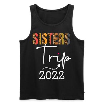 Sisters Trip 2022 Weekend vacation Lover Girls - Men's Premium Organic Tank Top - black - Front - Michal (187cm)