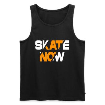Skateboarder Girls Boys - Skate Now Skateboarding - Men's Premium Organic Tank Top - black - Front - Michal (187cm)