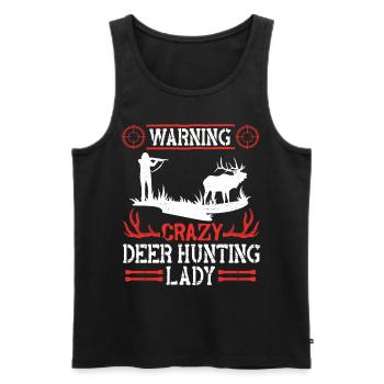 Buck Deer Hunting Hunter Girl - Männer Premium Bio Tank Top - Schwarz - Vorne - Michal (187cm)