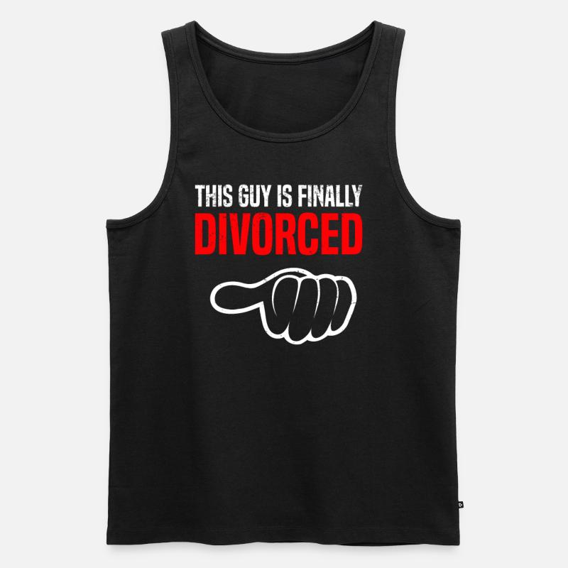 Scheidung Trennung Ehe Ex Scheidungsparty - Männer Premium Bio Tank Top - Schwarz