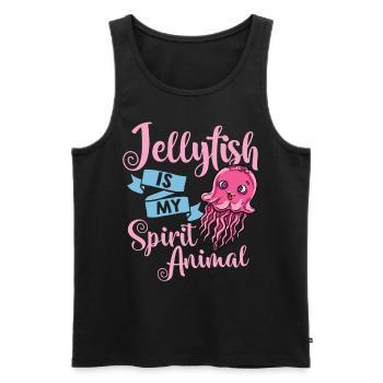 Qualle Meduse Fisch Tank Meerestiere Aquarium - Männer Premium Bio Tank Top - Schwarz - Vorne - Michal (187cm)
