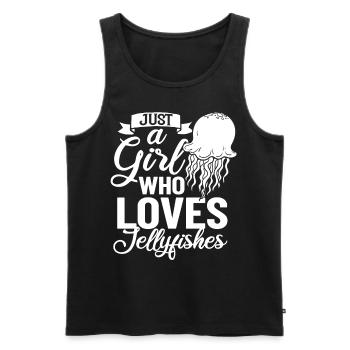 Qualle Meduse Fisch Tank Meerestiere Aquarium - Männer Premium Bio Tank Top - Schwarz - Vorne - Michal (187cm)