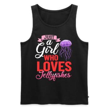 Qualle Meduse Fisch Tank Meerestiere Aquarium - Männer Premium Bio Tank Top - Schwarz - Vorne - Michal (187cm)