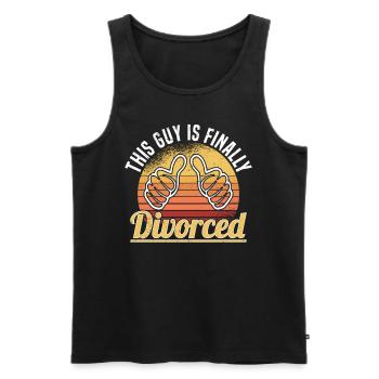 Scheidung Trennung Ehe Ex Scheidungsparty - Männer Premium Bio Tank Top - Schwarz - Vorne - AI Model Male 178 light (178cm)